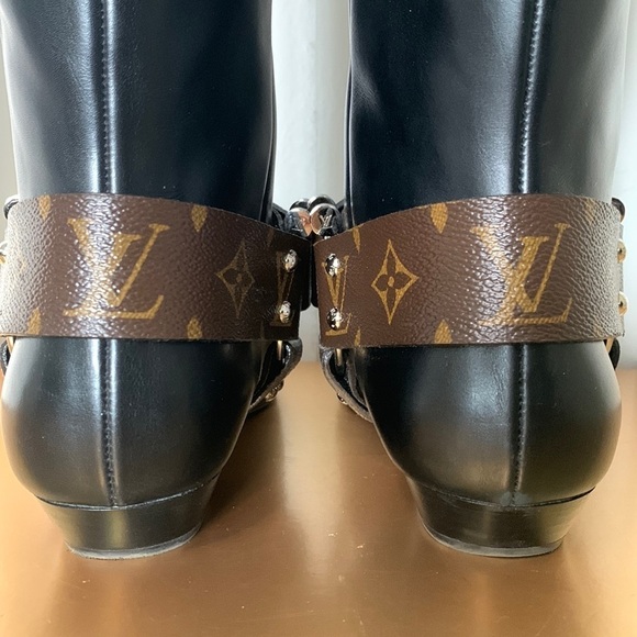 🌸 Authentic Louis Vuitton Rhapsody riding boots in size 40 - Picture 6 of 14